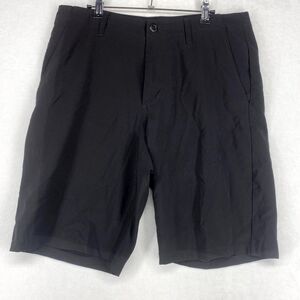Volcom‎ Surf & Turf 4 Way Stretch Athletic Shorts Black Color Mens Size 32